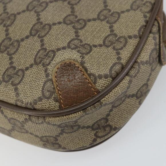 GUCCI GG Supreme Web Sherry Line Bag PVC Beige Gold 89 02 066 Auth 156823 - Picture 15 of 16